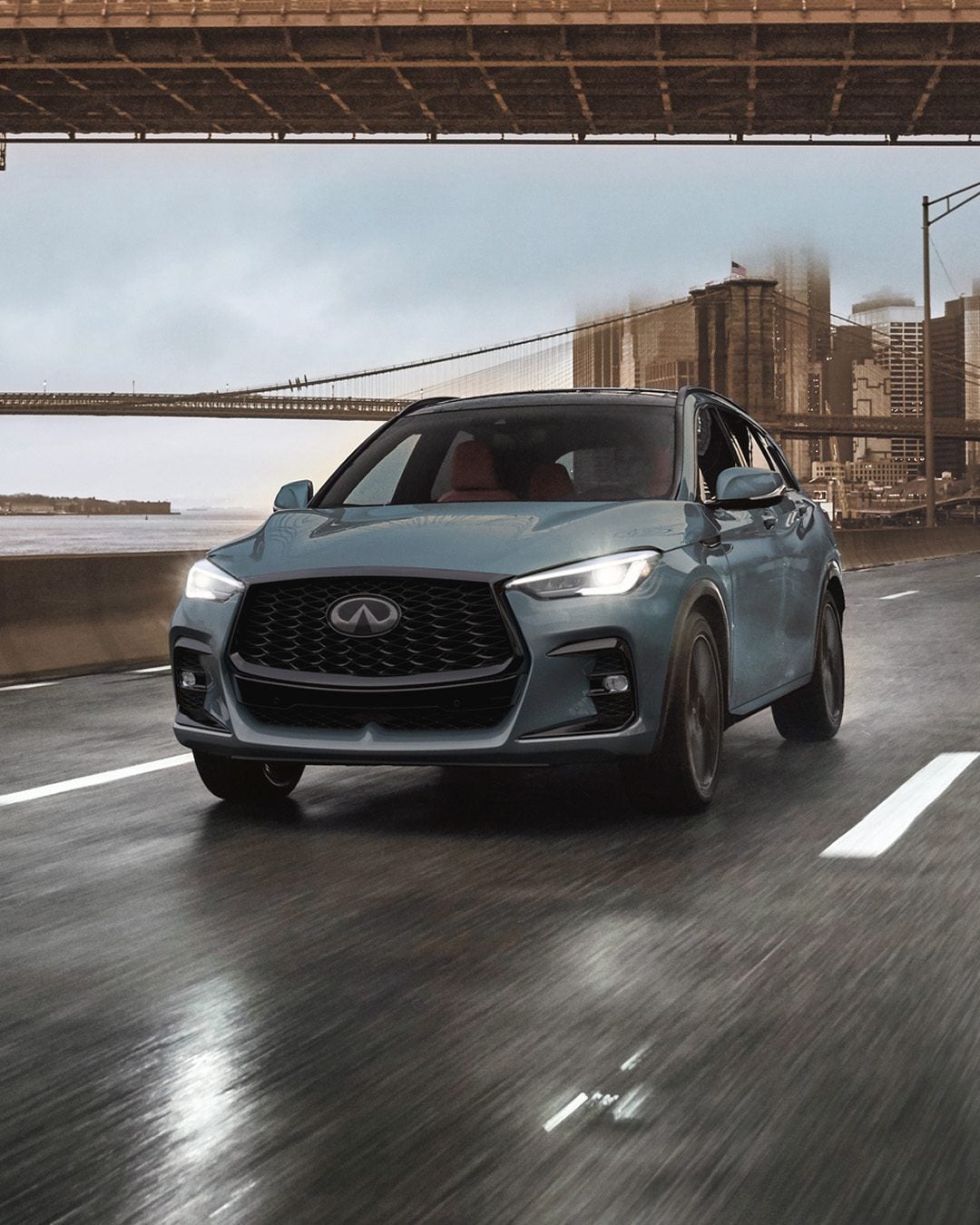 2025 INFINITI QX50 Asistente de luces altas que atenúa automáticamente las luces para los vehículos que se aproximan